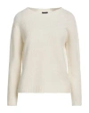 Fisico Cristina Ferrari Fisico Woman Sweater Ivory Size L Virgin Wool, Polyamide In White