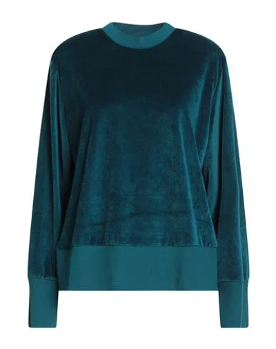 Fisico Cristina Ferrari Fisico Woman Sweatshirt Deep Teal Size M Viscose, Polyester In Green