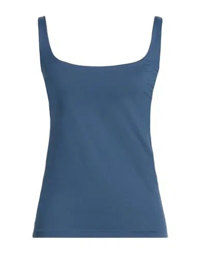 Fisico Cristina Ferrari Fisico Woman Tank Top Slate Blue Size M Polyamide, Elastane