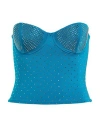 Fisico Cristina Ferrari Fisico Woman Top Deep Teal Size Xs Polyamide, Elastane In Blue