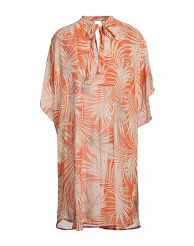 Fisico Cristina Ferrari Fisico Woman Top Orange Size M Viscose, Silk