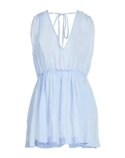 Fisico Cristina Ferrari Fisico Woman Top Sky Blue Size M Ramie