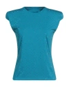 Fisico Cristina Ferrari Fisico Woman Top Turquoise Size M Polyamide, Elastane In Blue