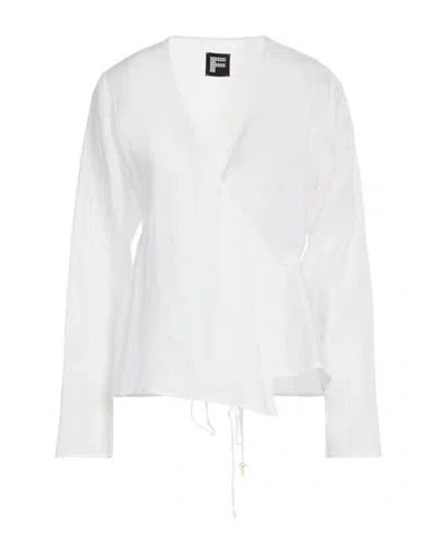 Fisico Cristina Ferrari Fisico Woman Top White Size L Ramie