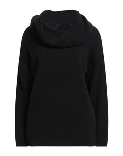 Fisico Cristina Ferrari Fisico Woman Turtleneck Black Size M Virgin Wool, Polyamide