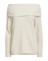 Fisico Cristina Ferrari Fisico Woman Turtleneck Ivory Size M Virgin Wool, Polyamide In White