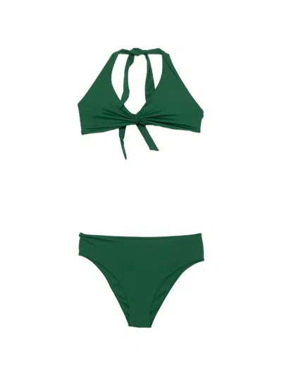 Fisico Cristina Ferrari Knot Bikini In Green