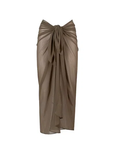 Fisico Cristina Ferrari Knot Sarong In Brown