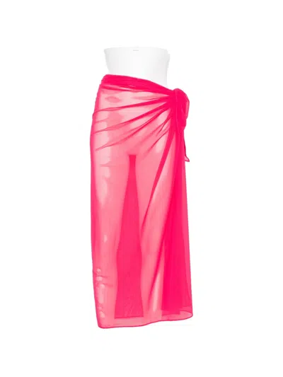 Fisico Cristina Ferrari Knotted Sarong In Pink
