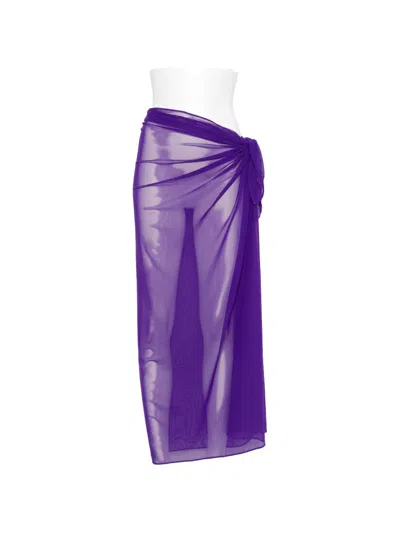 Fisico Cristina Ferrari Knotted Sarong In Blue