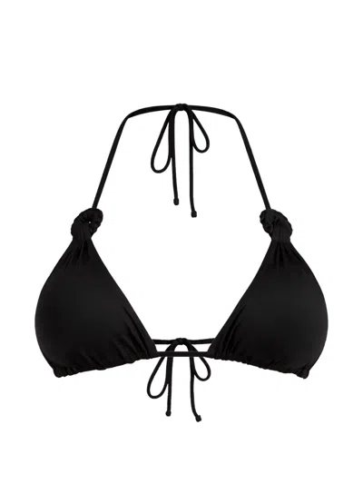 Fisico Cristina Ferrari Knot-tie Bikini Top In Black