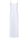 Fisico Cristina Ferrari Maxi Dress With Side Slit In White