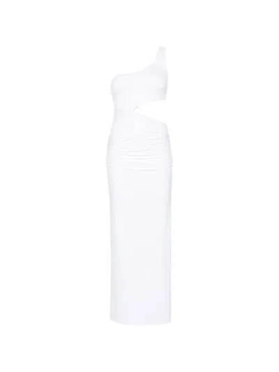 Fisico Cristina Ferrari One-shoulder Maxi Dress In White