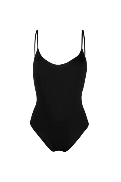 Fisico Cristina Ferrari One-piece Swimsuit With Removable Cups In Black
