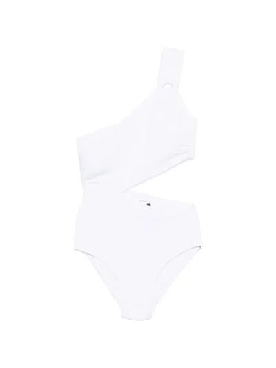 Fisico Cristina Ferrari One-shoulder Cut-out Swimsuit In White