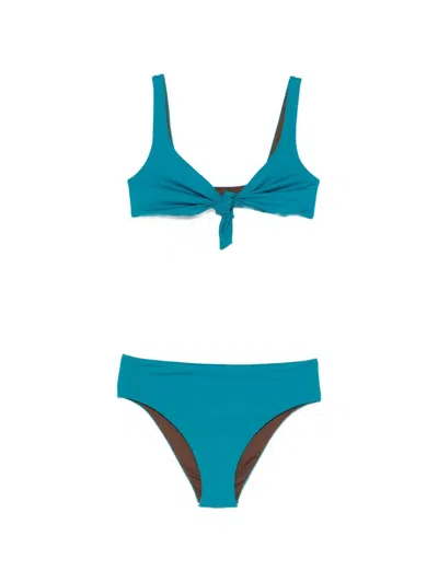 Fisico Cristina Ferrari Reversible Bikini Set In Blue