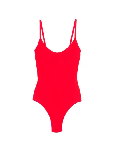 Fisico Cristina Ferrari Reversible One-piece Swimsuit In Red