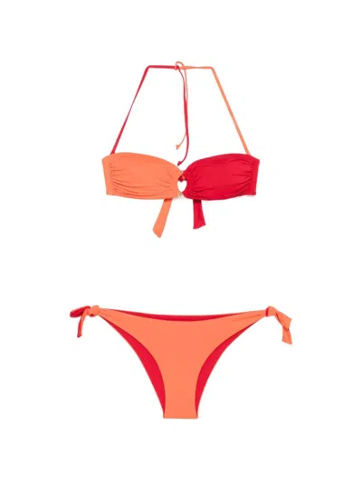 Fisico Cristina Ferrari Ring Bikini Set In Orange