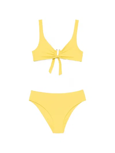 Fisico Cristina Ferrari Bikini Con Dettaglio Metallico In Yellow