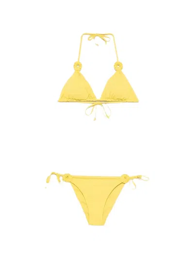 Fisico Cristina Ferrari Ring-detail Bikini In Yellow