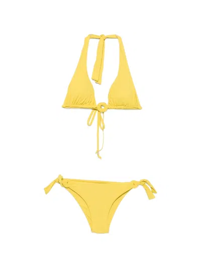 Fisico Cristina Ferrari Ring-detail Bikini In Yellow