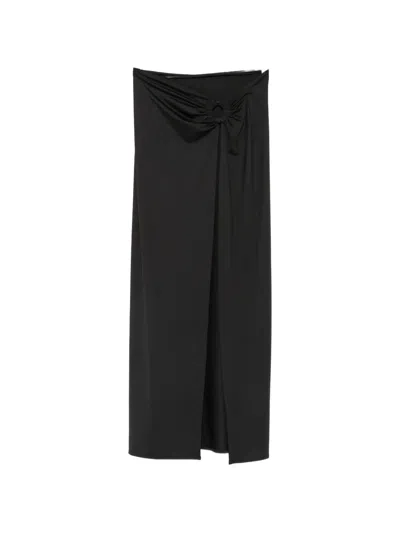 Fisico Cristina Ferrari Ring-detail Slit Pareo In Black