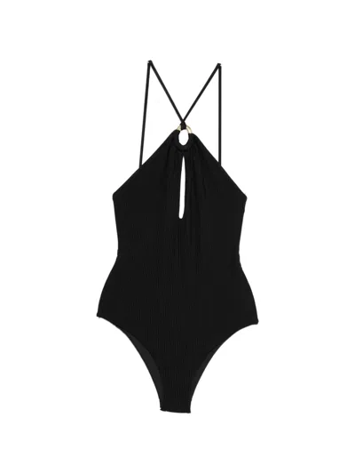 Fisico Cristina Ferrari Ring-detail Swimsuit In Black