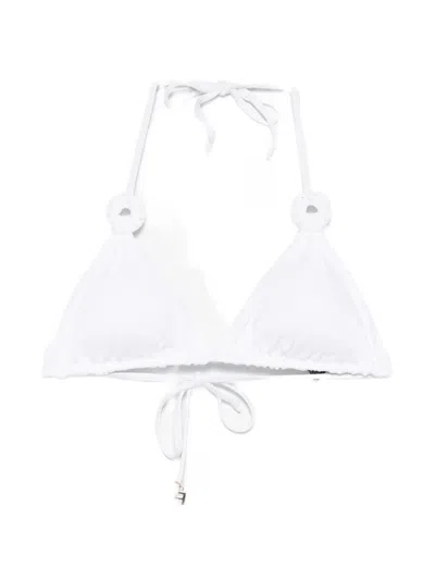 Fisico Cristina Ferrari Triangle Bikini Top With Ring Detail In Red