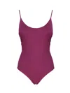 FISICO CRISTINA FERRARI SOLID COLOR ONE-PIECE SWIMSUIT