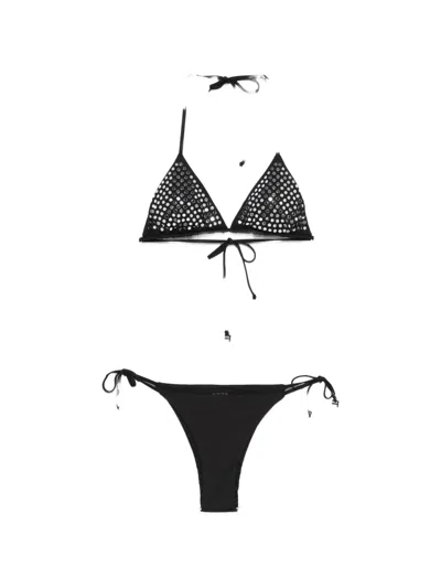 Fisico Cristina Ferrari Stud-embellished Bikini In Black