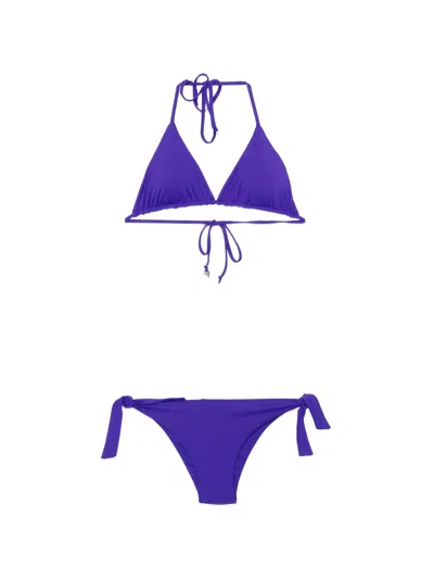 Fisico Cristina Ferrari Tie String Bikini In Purple