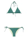 Fisico Cristina Ferrari Triangle Adjustable Bikini Set In Green