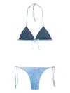 Fisico Cristina Ferrari Triangle Bikini In Blue