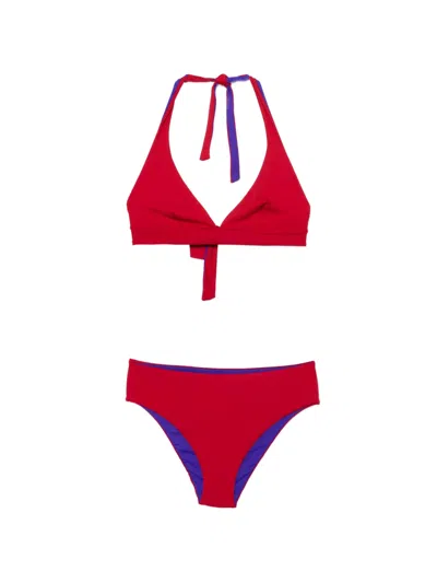 Fisico Cristina Ferrari Triangle Two-piece Bikini In Red