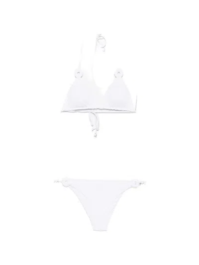 Fisico Cristina Ferrari Triangle-cup Bikini In White