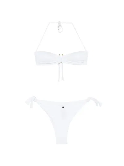 Fisico Cristina Ferrari White Bikini Set