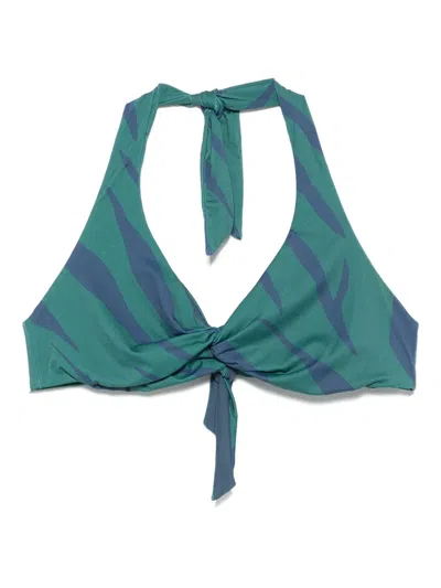 FISICO CRISTINA FERRARI ZEBRA-PRINT BIKINI TOP