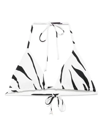FISICO CRISTINA FERRARI ZEBRA-PRINT BIKINI TOP