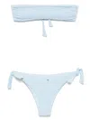 Fisico Cristina Ferrari Crochet Bikini Set In Light Blue