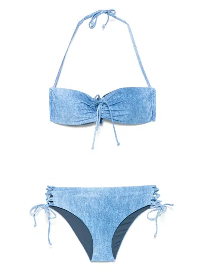 Fisico Cristina Ferrari Denim-print Bikini