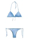 Fisico Cristina Ferrari Denim Print Bikini Set In Denim