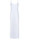 Fisico Cristina Ferrari Fisico Maxi Dress With Side Slit In White
