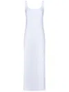 Fisico Cristina Ferrari Fisico Maxi Dress With Side Slit In White