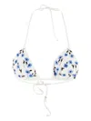 Fisico Cristina Ferrari Bikinioberteil Mit Blumenstickerei In White