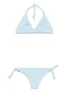 Fisico Floral-pattern Bikini In Blue