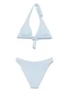 Fisico Floral-pattern Bikini In Blue