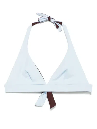 Fisico Cristina Ferrari Halterneck Bikini Top In Blue