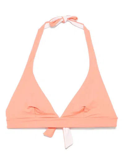 Fisico Cristina Ferrari Halterneck Bikini Top In Orange