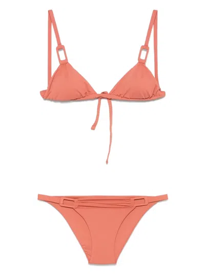 Fisico Cristina Ferrari Hardware-detail Bikini In Orange