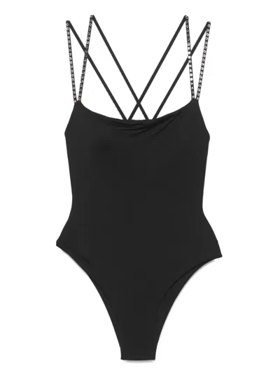 Fisico Cristina Ferrari Jersey Swimsuit In Black